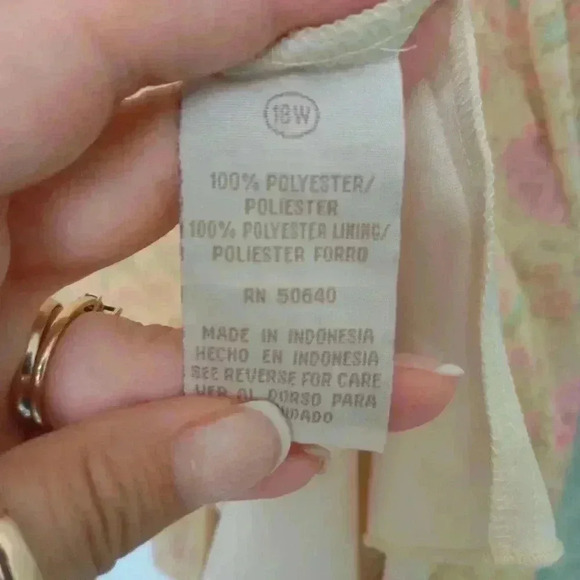 Jonathan Martin Woman Floral Flowy Sleeveless Dress Yellow and Pink - Picture 10 of 13